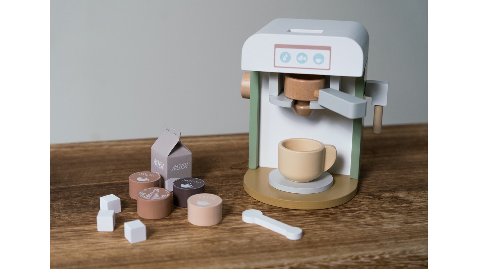 Kaffeemaschine Holz Xl Geschenkbox 13 Teile